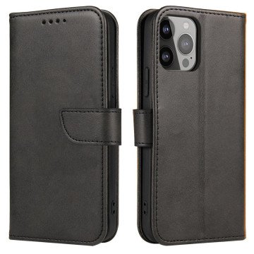 Magnet Case with flap and wallet for Samsung M14 - black Magnet Case with flap and wallet for Samsung M14 - black
