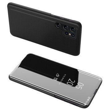 Clear View Case for Xiaomi POCO C65 / Redmi 13C with flap - black