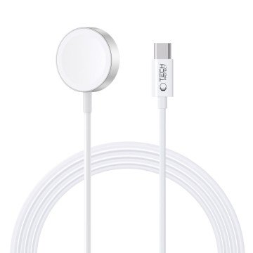 Tech-Protect UltraBoost Magnetic Inductive Charger with USB-C Connector for Apple Watch 1.2m - White