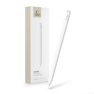 Tech-Protect Digital Magnetic Stylus Pen 2 Magnetic for iPad Tablet - White