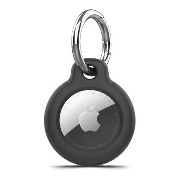 Tech-Protect Rough Case for Apple AirTag with Ring - Black