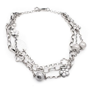 WOMAN NECKLACE FOLLI FOLLIE 3N1F041WWC (40CM ) WOMAN NECKLACE FOLLI FOLLIE 3N1F041WWC (40CM )