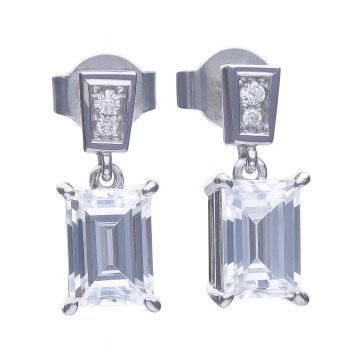 WOMEN EARRINGS DIAMONFIRE 6220601082 (3CM )