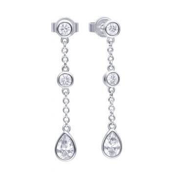 WOMEN EARRINGS DIAMONFIRE 6220811082 (3CM )