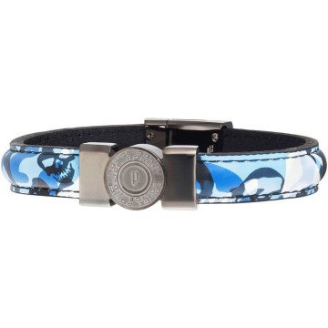 MAN BRACELET POLICE PJ25556BLU03S (17CM )