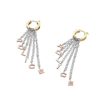 WOMEN EARRINGS POLICE PJ25596ESSGRG (5CM )