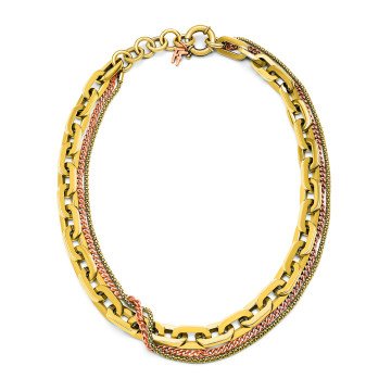 WOMAN NECKLACE FOLLI FOLLIE 1N14T067YYB (30CM )