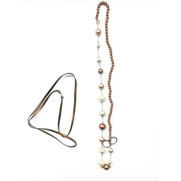 WOMAN NECKLACE NECKLACE MISAKI QCRNTERRAMULT (40CM+37CM ) WOMAN NECKLACE NECKLACE MISAKI QCRNTERRAMULT (40CM+37CM )