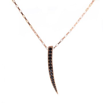 WOMAN NECKLACE SIF JAKOBS P1012-BK-RG (25CM ) WOMAN NECKLACE SIF JAKOBS P1012-BK-RG (25CM )