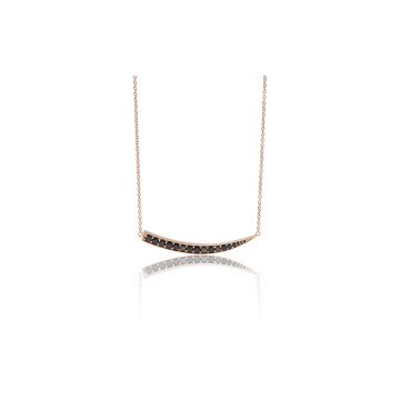 WOMAN CHOKER SIF JAKOBS C1012-BK-RG (45CM )