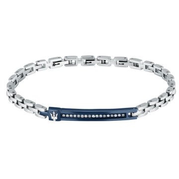 MAN BRACELET MASERATI JM224AVD40 (18-3,5CM ) MAN BRACELET MASERATI JM224AVD40 (18-3,5CM )