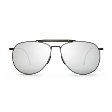 UNISEX SUNGLASSES THOM BROWNE  TB015LTDBLKGR (Lens/Bridge/Temple) 62/15/144 mm)