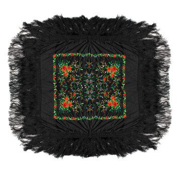 WOMAN SHAWL  FLAMENCO PGGRCN22 110 X110 CM