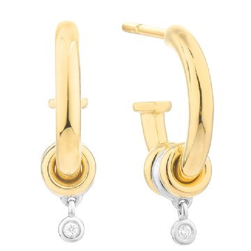WOMEN EARRINGS SECRECY E8233CDAWW190 (1,5CM )