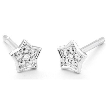 WOMEN EARRINGS SECRECY E8243CDAWA900 (1CM )