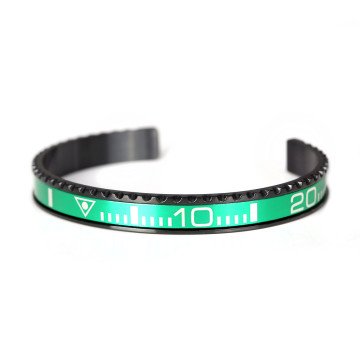 MAN BRACELET OYSTER BK-SUB-GRN (18CM ) MAN BRACELET OYSTER BK-SUB-GRN (18CM )